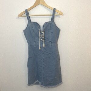 Le Lis Denim Mini Dress Size Small